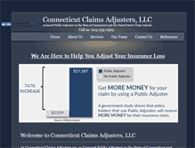 Tablet Screenshot of ctclaimsadjusters.com